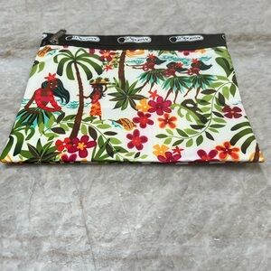 LeSportsac Vibrant Floral Hula Girl Cosmetic Bag